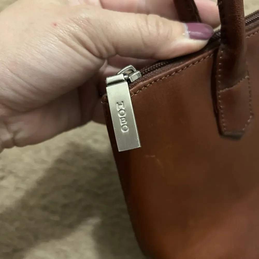 Vintage HOBO International Brown Leather Shoulder Bag